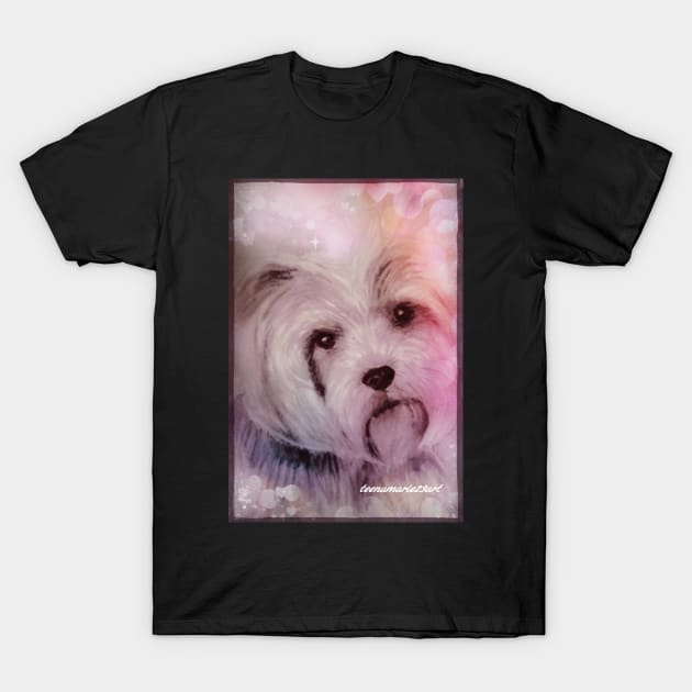 Yorkie T-Shirt by teenamarie23art